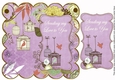 Lilac Birdcage Sending Love to You 8in Scallop Topper