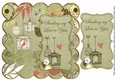Olive Birdcage Sending Love to You 8in Scallop Topper