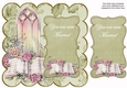 Olive Glory Window You are now Married 8in Scallop Topper