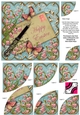 Dusky Teal Lily of the Valley Happy Easter 6in Duo Corner Stacker