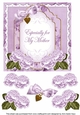 Lilac Rose Especially for my Mother Fancy 7inch Decoupage Topper