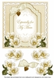 Cream Magnolia Especially for my Mum Fancy 7inch Decoupage Topper
