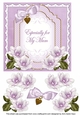 Lilac Magnolia Especially for my Mum Fancy 7inch Decoupage Topper