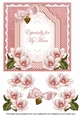 Pink Magnolia Especially for my Mum Fancy 7inch Decoupage Topper