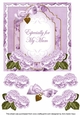Lilac Rose Especially for my Mum Fancy 7inch Decoupage Topper