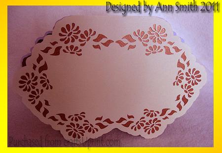 Daisy Border Card - Silhouette