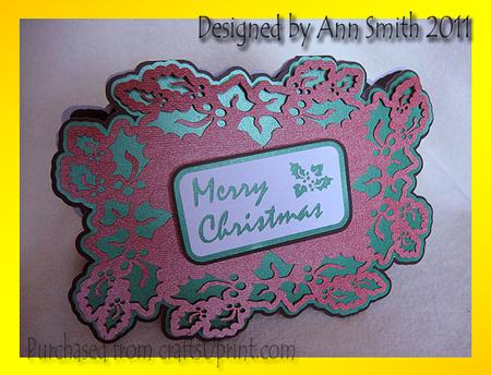 Holly And Ivy Card - Silhouette