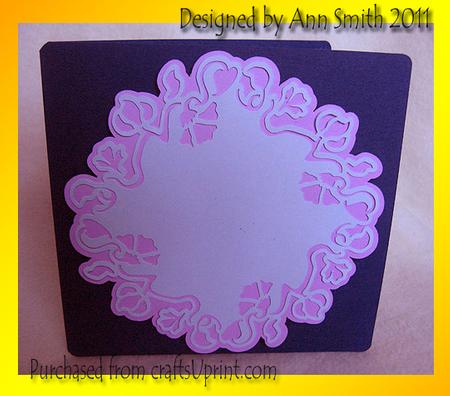 Floral Square Card - Silhouette