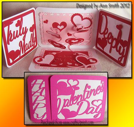 Gatefold Spring Down Valentine Card