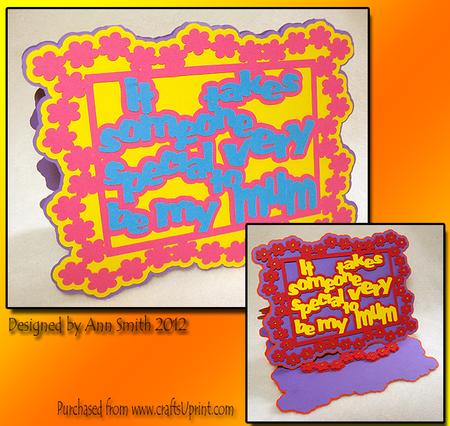 Special Mum Easel Or Tent Card / /