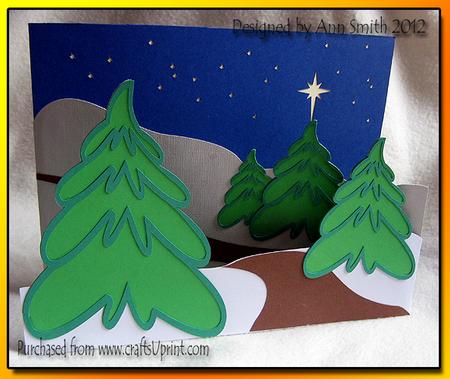 Winter Wonderland Tri Fold Card / /