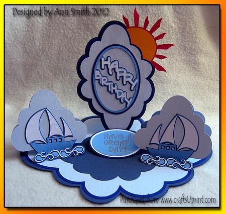 Sail Boat Easel Card - / /
