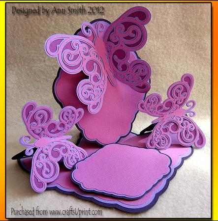 Butterfly Triple Easel Card - / /