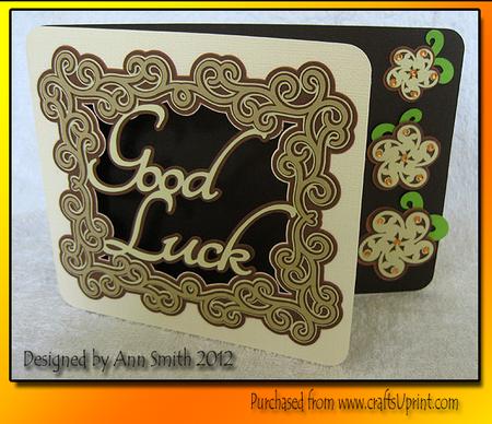 Good Luck Flourish Card - / /