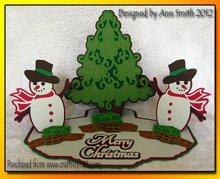 Christmas Tree Triple Easel Card