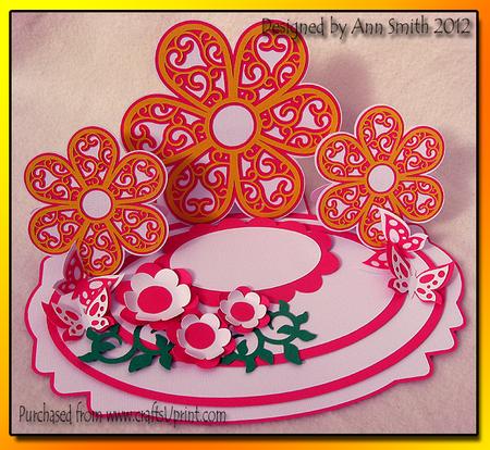 Daisy Triple Easel Card - / /