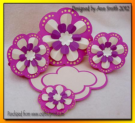3D Flower Triple Easel Card