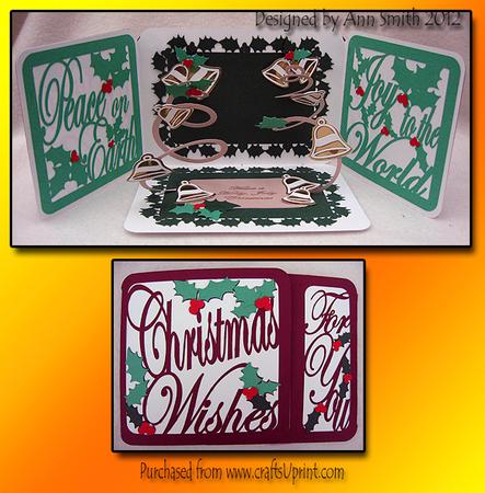 Gatefold Spring Down Card Christmas Wishes / /