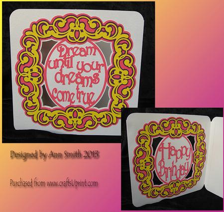 Dream Until - Birthday Double Aperture Card