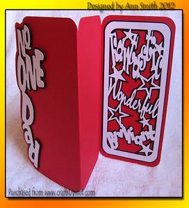 Number One Dad Card with Panel GSD
