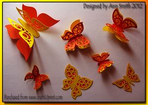 Flourish Butterflies - Embellishments