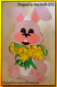 Flowers From The Easter Bunny Card / /