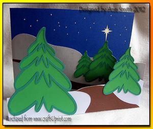 Winter Wonderland Tri Fold Card / /