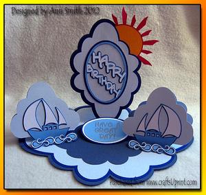 Sail Boat Easel Card - / /