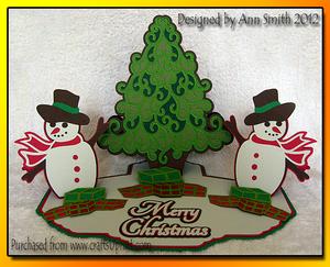 Christmas Tree Triple Easel Card