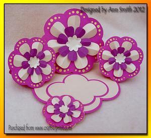 3D Flower Triple Easel Card