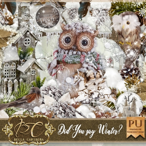 Did You Say Winter, kit from Bella Caribena 