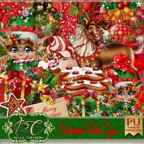 Christmas With Sugar, kit from Bella Caribena 