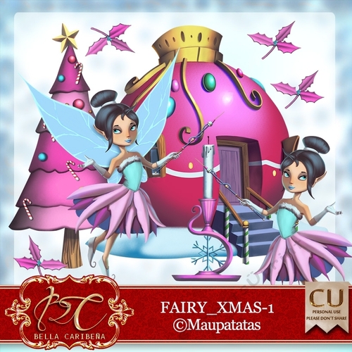Fairy Xmas 1, CU/PU from Bella Caribena 