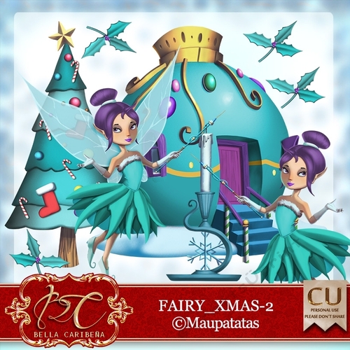 Fairy Xmas 2, CU/PU from Bella Caribena 