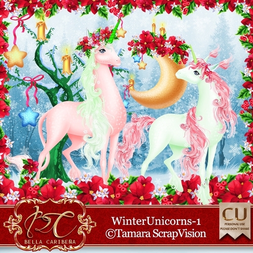 Winter Unicorns 1 CU/PU from Bella Caribena 