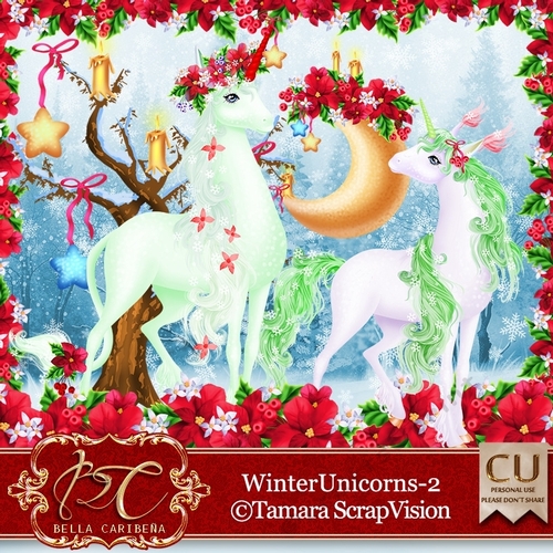 Winter Unicorns 2 CU/PU from Bella Caribena 