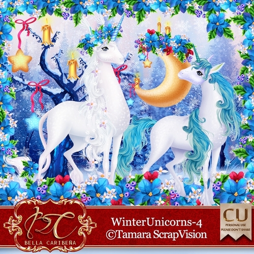 Winter Unicorns 4 CU/PU from Bella Caribena 