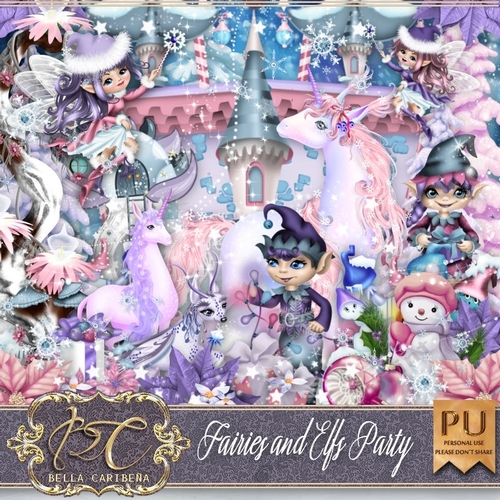Fairies And Elfs Party, kit from Bella Caribena 