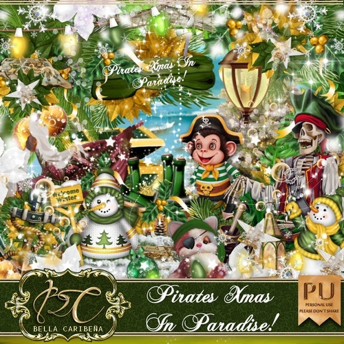 Pirates Xmas In Paradise, kit from Bella Caribena 