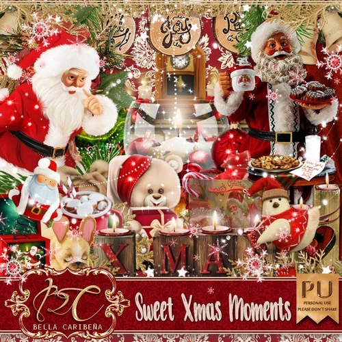 Sweet Xmas Moments, kit from Bella Caribena 
