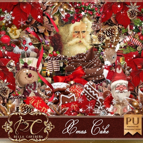 Xmas Cake, kit from Bella Caribena