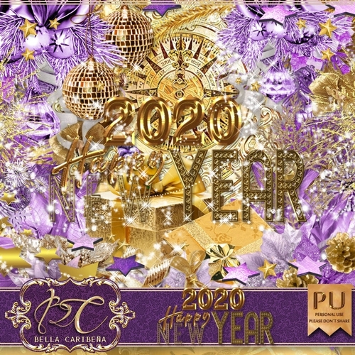 Happy 2020, kit from Bella Caribena