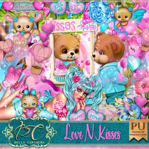 Love N Kisses, kit from Bella Caribena 