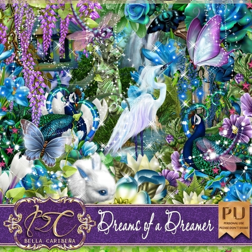 Dreams of a Dreamer,  kit from Bella Caribena 