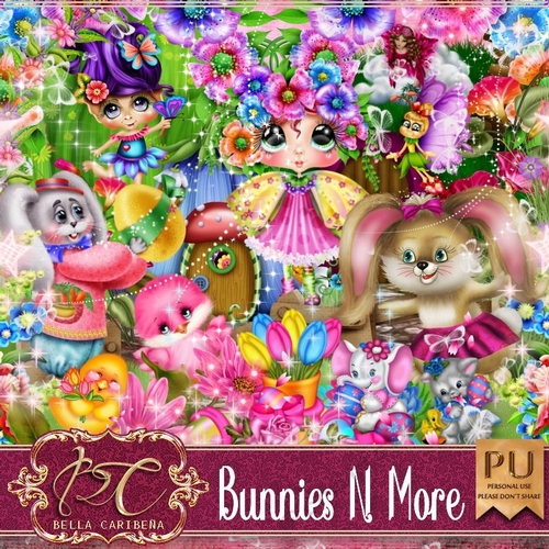 Bunnies N More, kit from Bella Caribena 