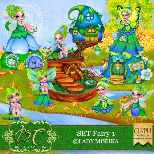Set Fairy 1, CU/PU from Bella Caribena 