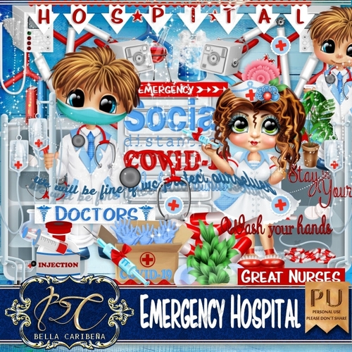 Emergency Hospital, kit from Bella Caribena 