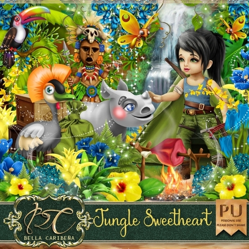 Jungle Sweetheart, kit from Bella Caribena 