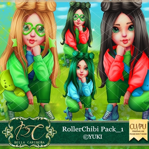 Roller  Chibi Pack 1, from Bella Caribena 