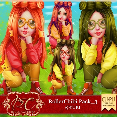 Roller  Chibi Pack 3, from Bella Caribena 
